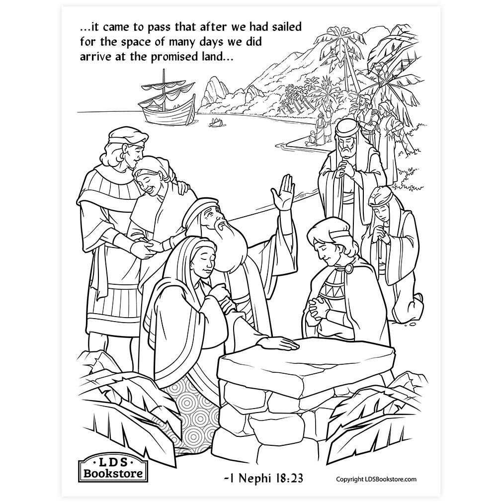 The Promised Land Coloring Page - Printable - LDPD-PBL-COLOR-1NE1823
