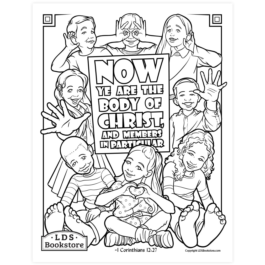 The Body of Christ Coloring Page - Printable - LDPD-PBL-COLOR-1COR12