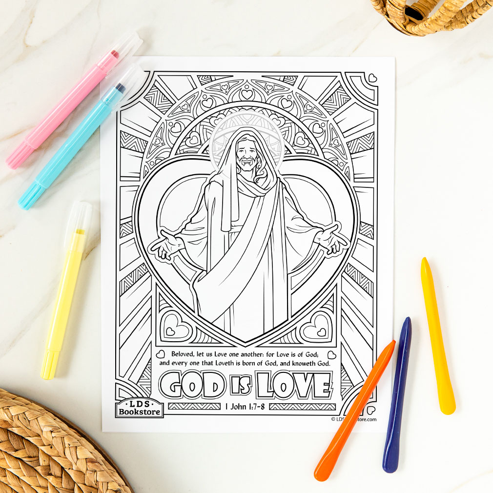 God is Love Coloring Page - Printable - LDPD-PBL-COLOR-1JOHN1