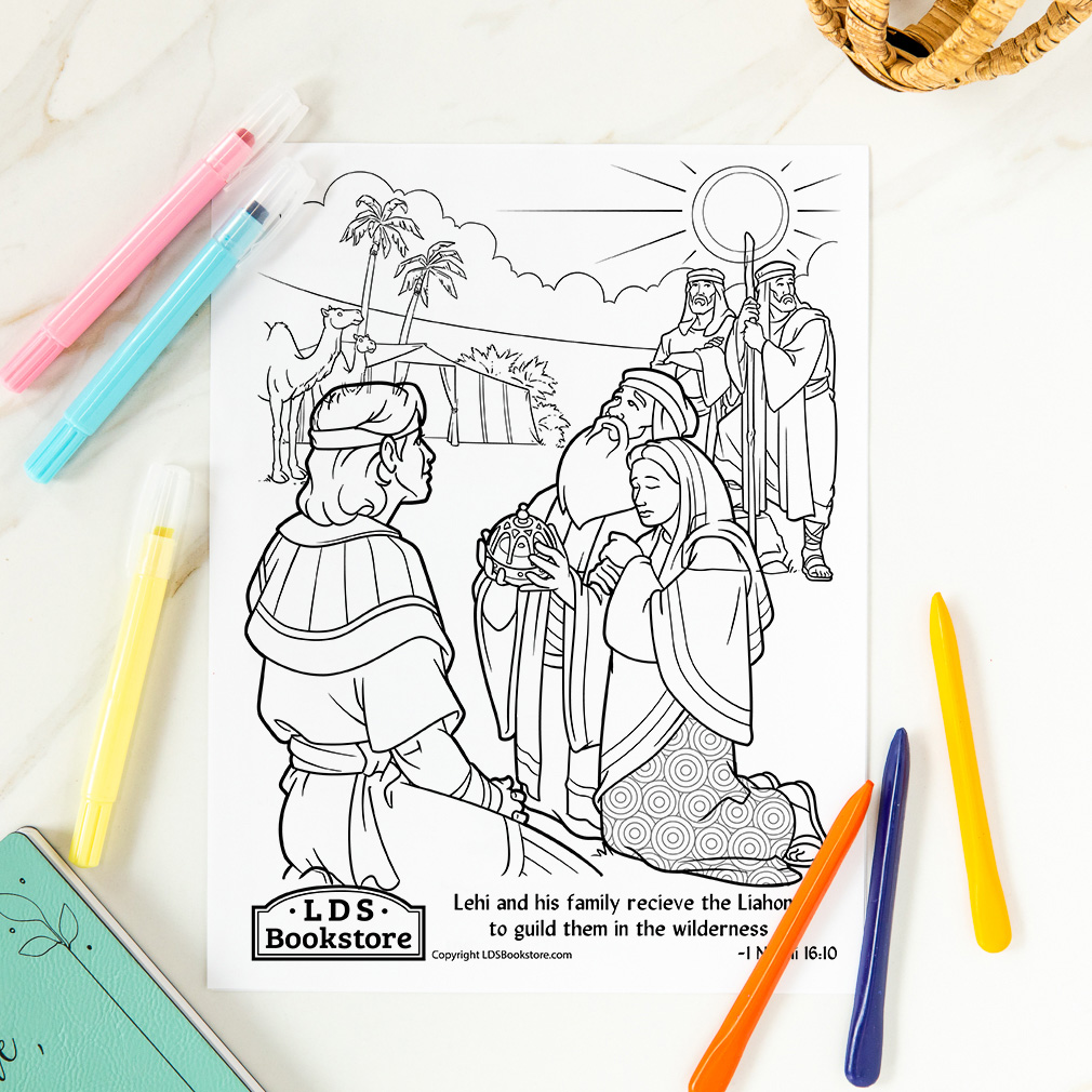 The Gift of the Liahona Coloring Page - Printable - LDPD-PBL-COLOR-1NE16