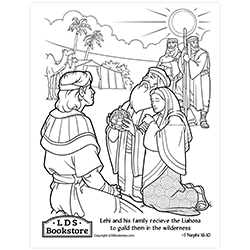 The Gift of the Liahona Coloring Page - Printable come follow me coloring page, free lds coloring page, come follow me activity, come follow me, 