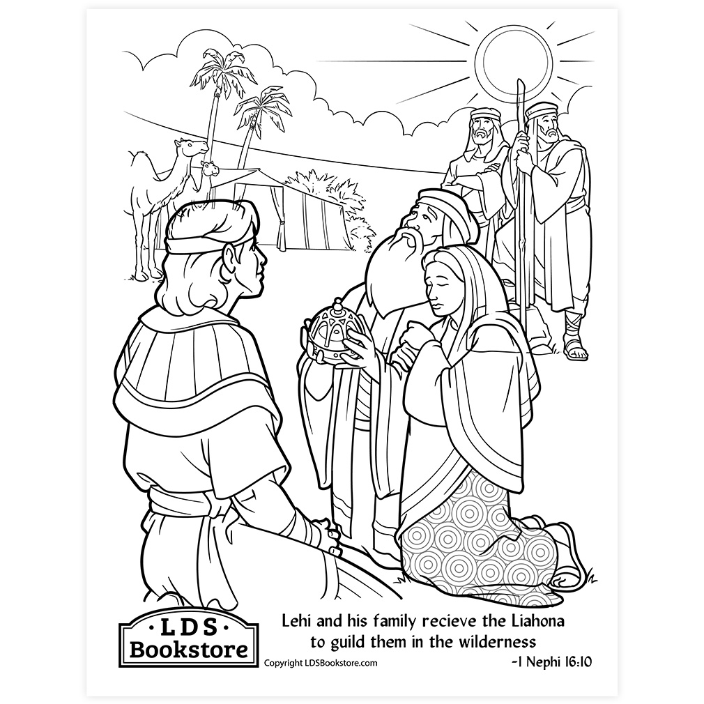 The Gift of the Liahona Coloring Page - Printable - LDPD-PBL-COLOR-1NE16