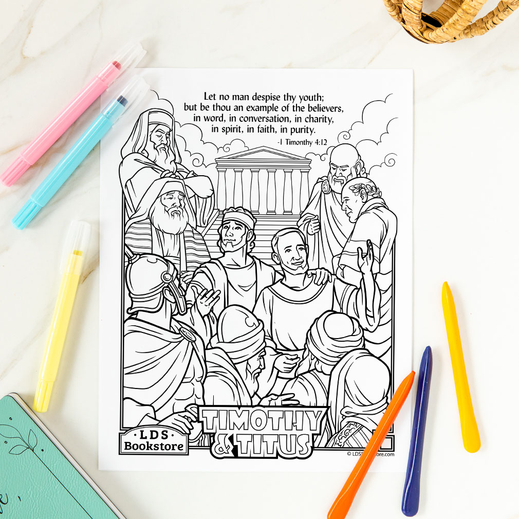 Be Thou an Example of the Believers Coloring Page - Printable - LDPD-PBL-COLOR-1TIM4