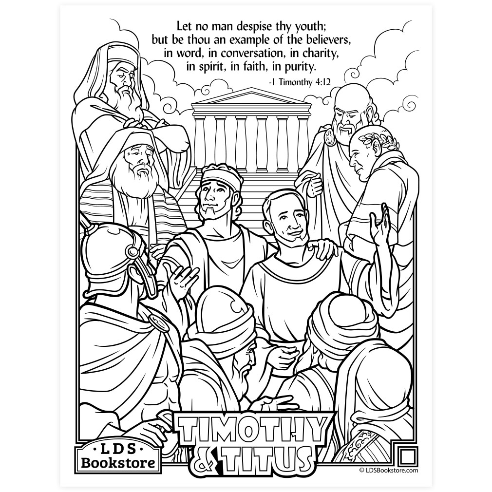 Be Thou an Example of the Believers Coloring Page - Printable - LDPD-PBL-COLOR-1TIM4