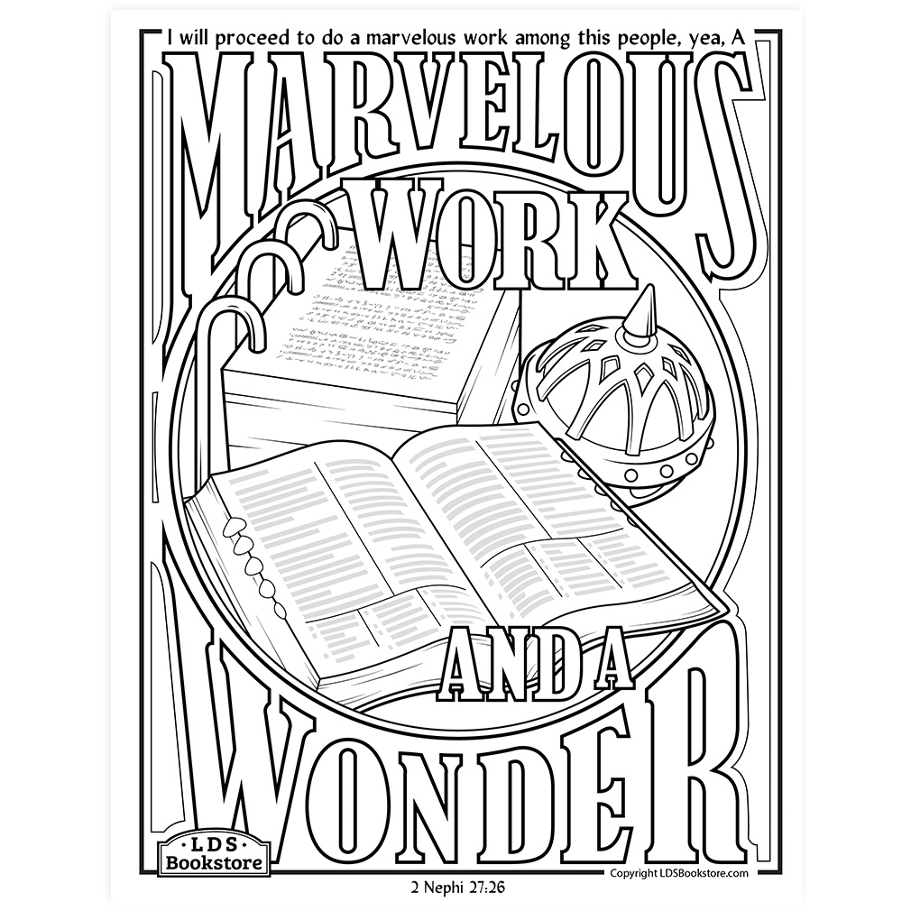 A Marvelous Work And A Wonder - Printable - LDPD-PBL-COLOR-2NE2726