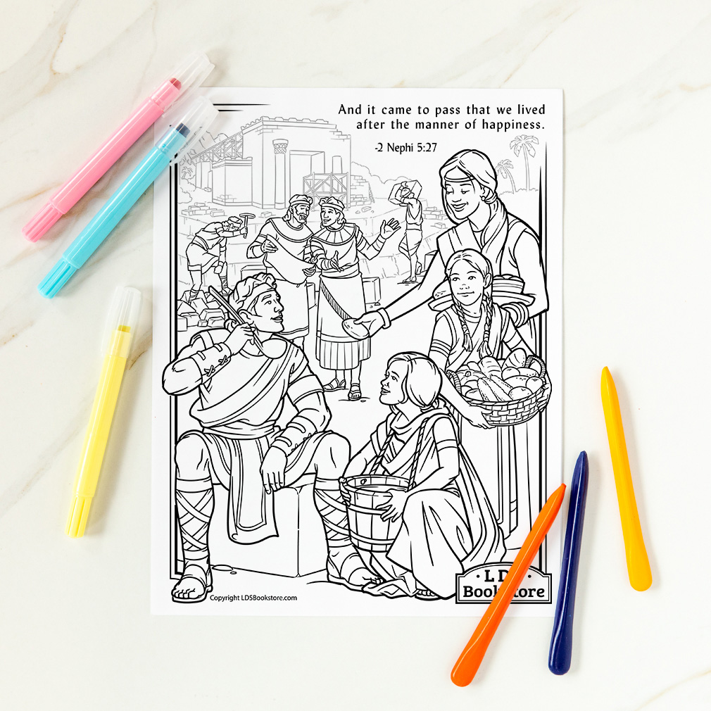 After the Manner of Happiness Coloring Page - Printable - LDPD-PBL-COLOR-2NEPHI527