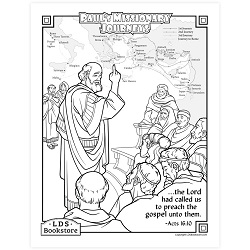 Pauls Missionary Journeys Coloring Page - Printable come follow me coloring page, free lds coloring page, new testament coloring page, jesus coloring page, easter coloring page, palm sunday