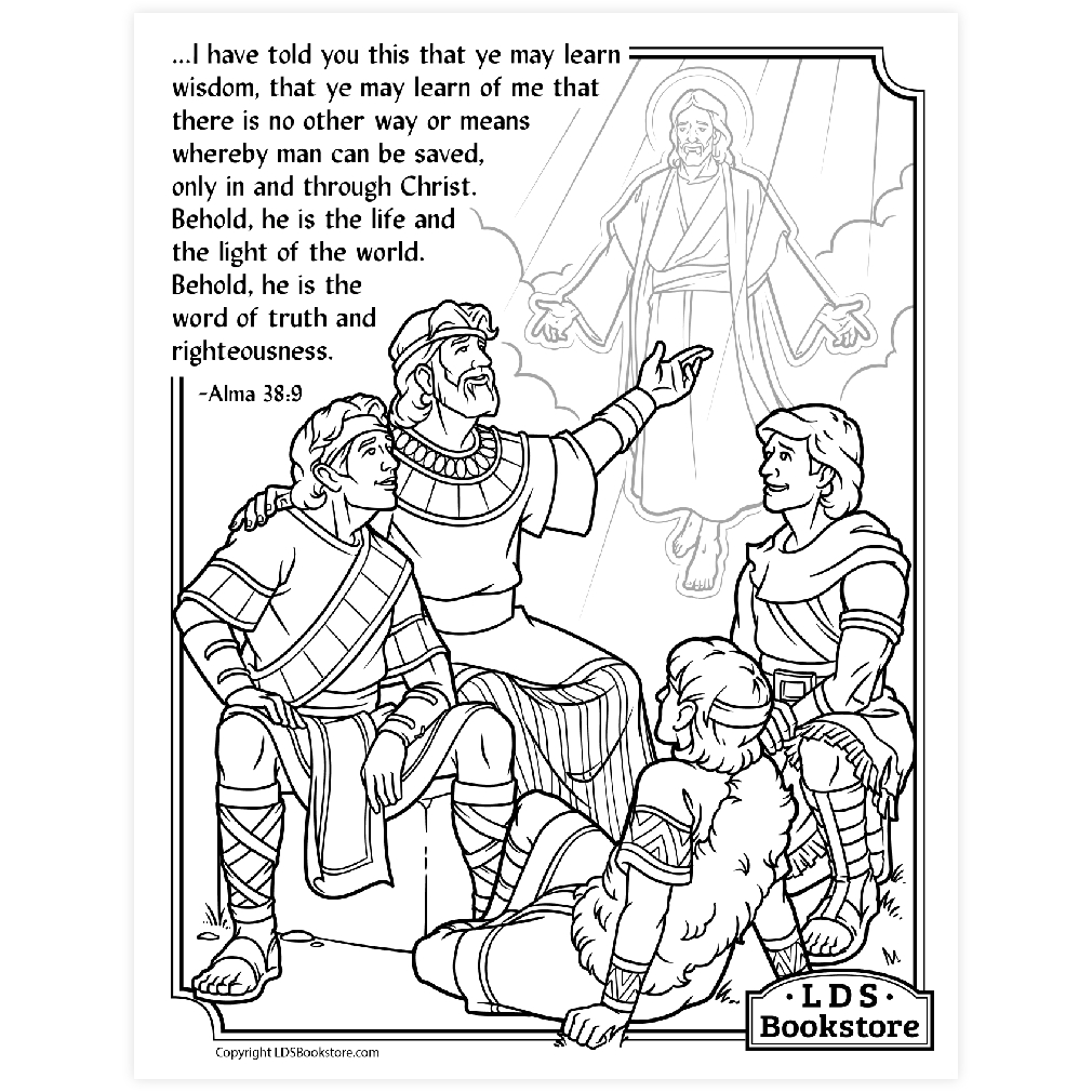 That Ye May Learn Wisdom Coloring Page - Printable - LDPD-PBL-COLOR-ALMA38