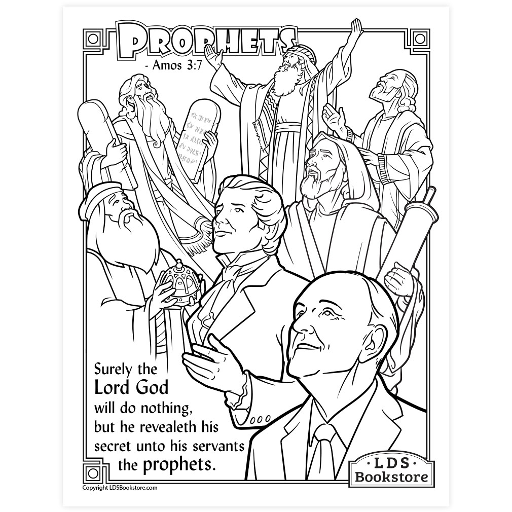 His Servants the Prophets Coloring Page - Printable