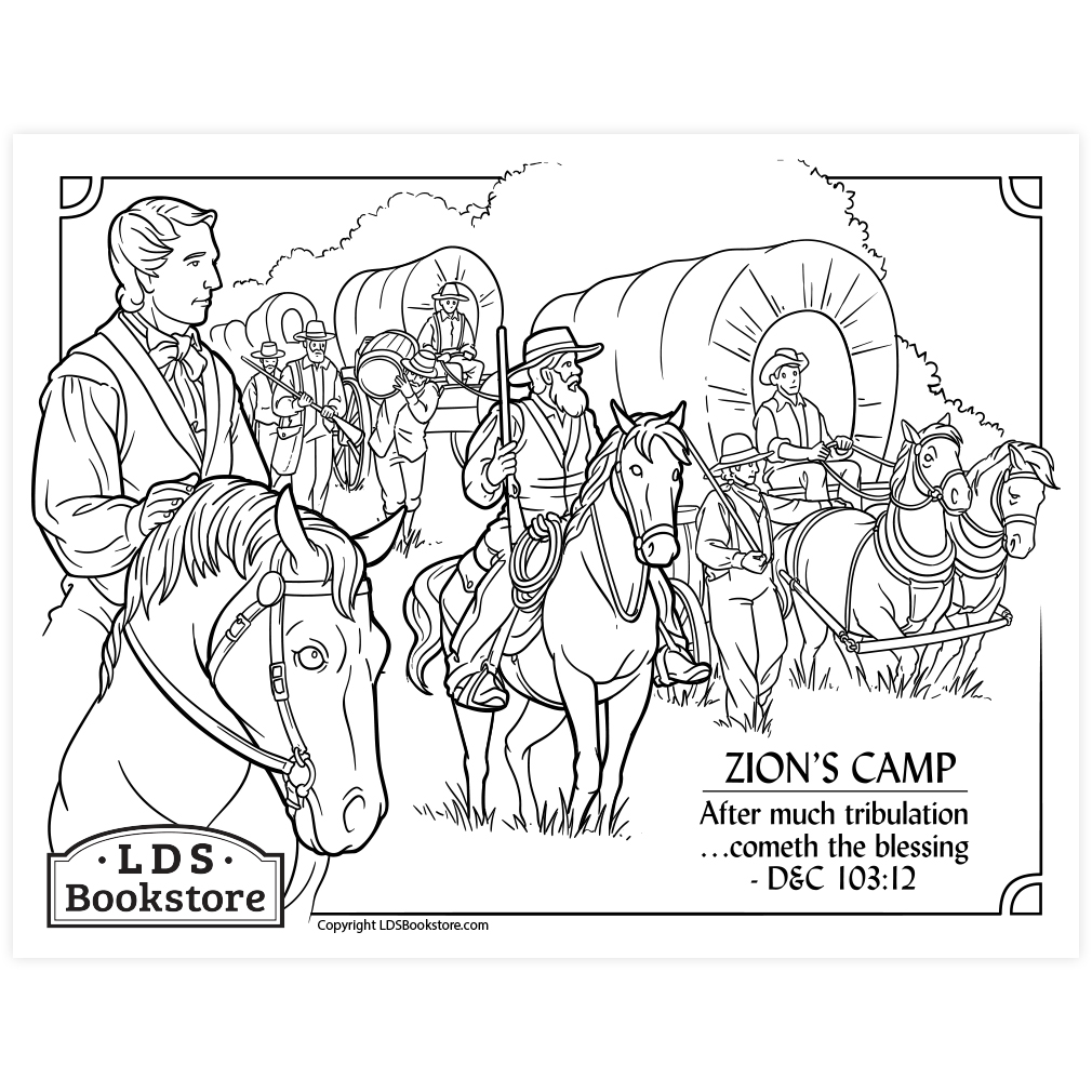 Zion's Camp Coloring Page - Printable - LDPD-PBL-COLOR-DOCTCOV103