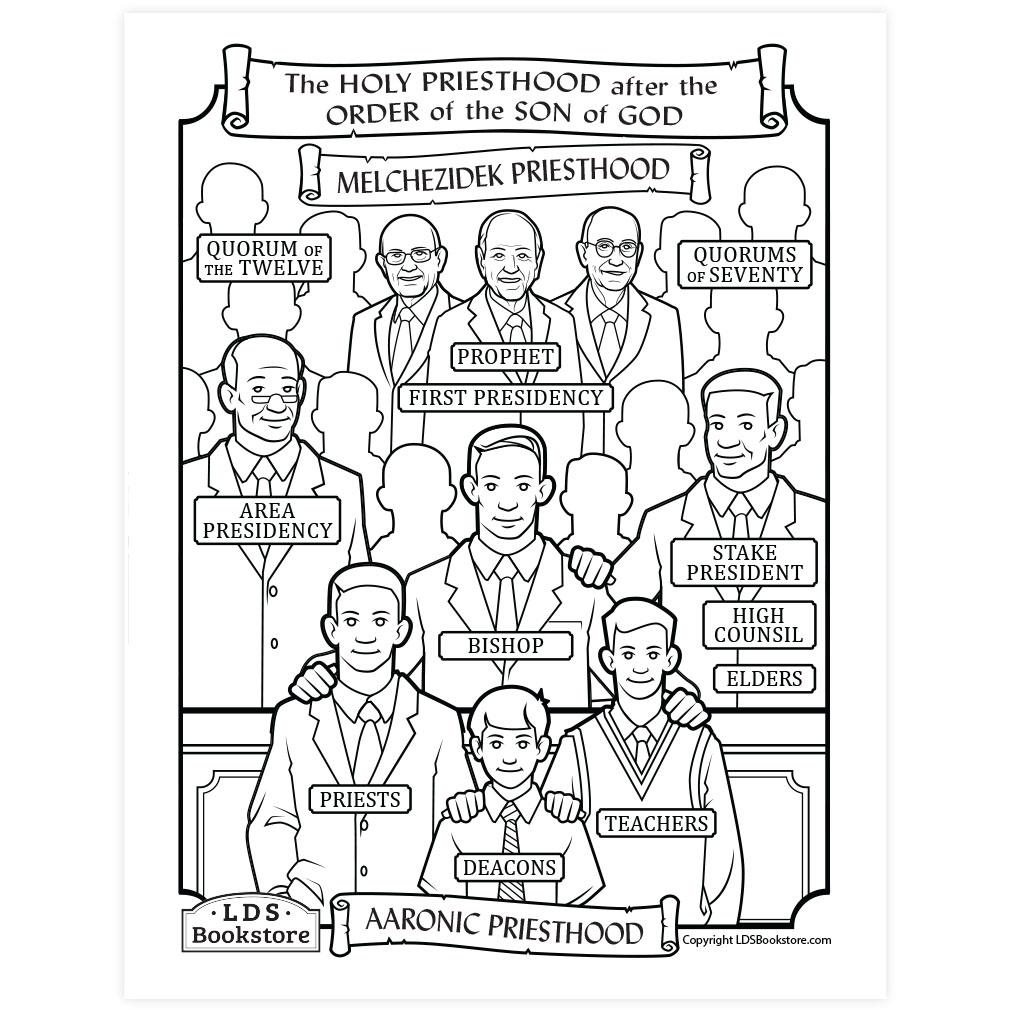 The Holy Priesthood Organization Coloring Page - Printable - LDPD-PBL-COLOR-DOCTCOV107