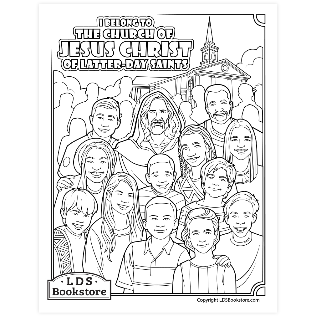 I Belong to the Church of Jesus Christ Coloring Page - Printable - LDPD-PBL-COLOR-DOCTCOV115