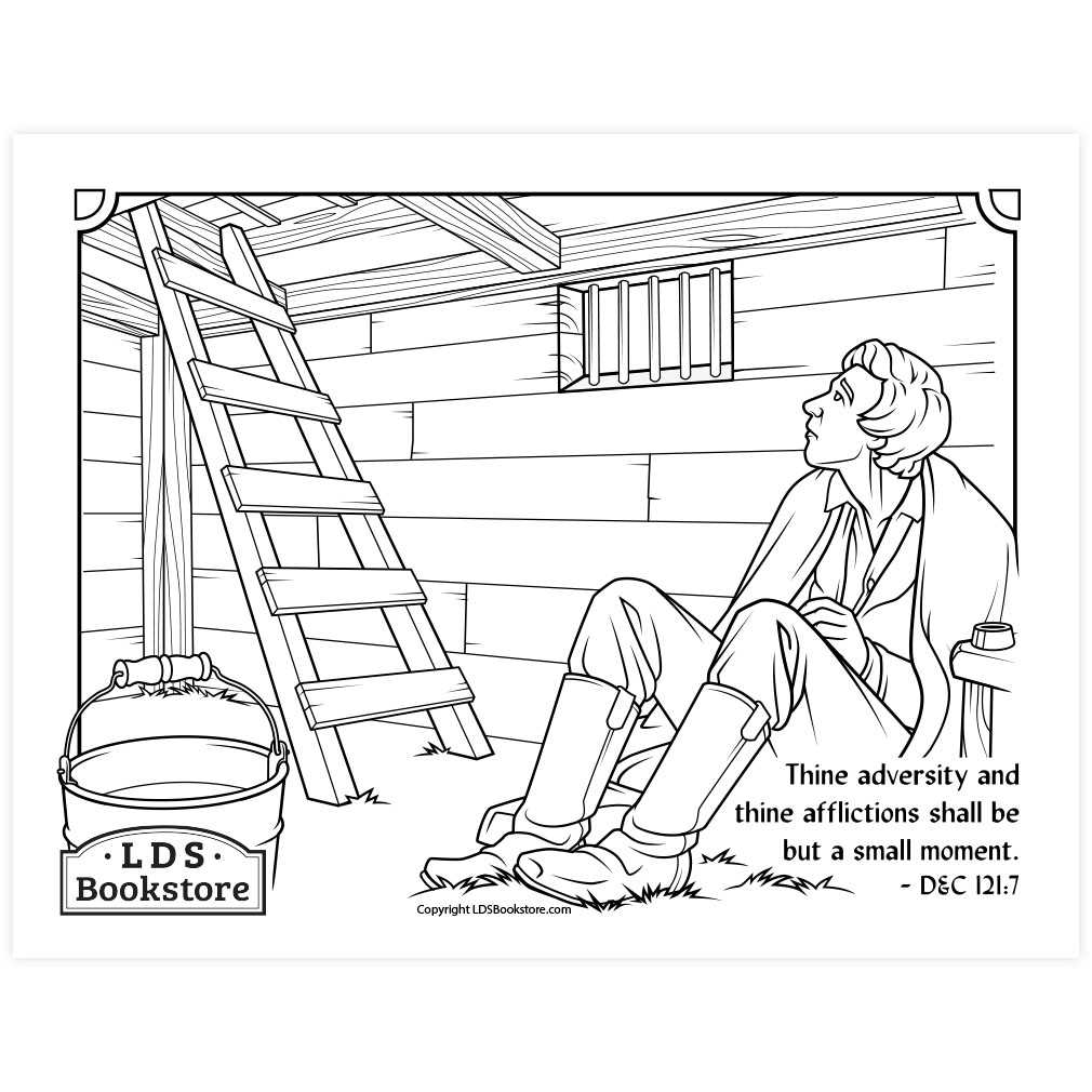 Joseph In Liberty Jail Coloring Page Printable Doctrine And 