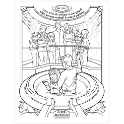 A Voice of Gladness Coloring Page - Printable free lds coloring page, lds coloring page, come follow me activities, come follow me coloring page, doctrine and covenants coloring page, temple coloring page