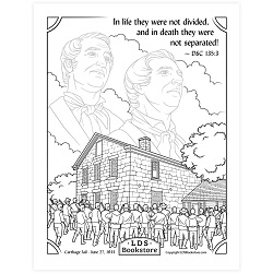 Martyrdom of Joseph and Hyrum Smith Coloring Page - Printable  free lds coloring page, lds coloring page, come follow me activities, come follow me coloring page, doctrine and covenants coloring page, temple coloring page