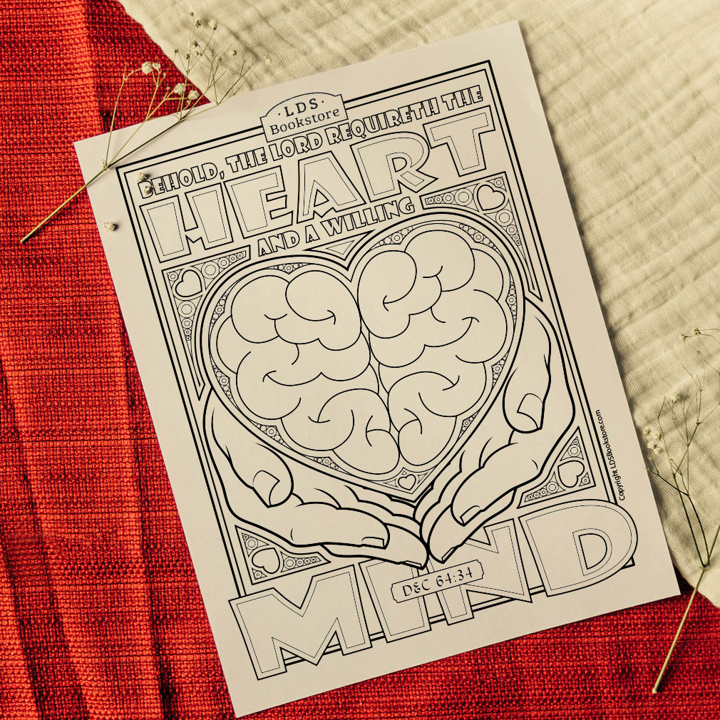 The Heart and Willing Mind Coloring Page - Printable - LDPD-PBL-COLOR-DOCTCOV64