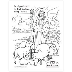 I Will Lead You Along Coloring Page - Printable free lds coloring page, lds coloring page, come follow me activities, come follow me coloring page, doctrine and covenants coloring page