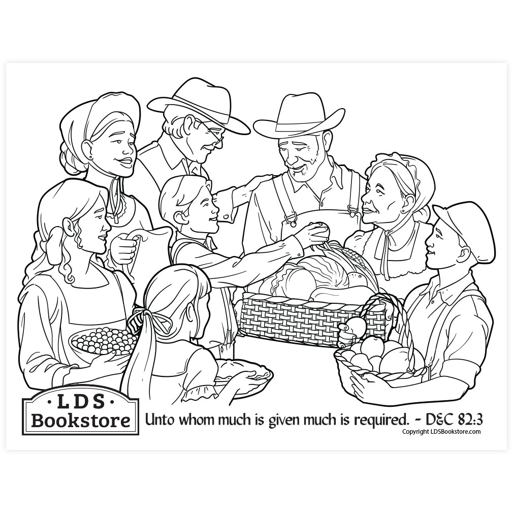 Where Much Is Given, Much Is Required Coloring Page - Printable - LDPD-PBL-COLOR-DOCTCOV82