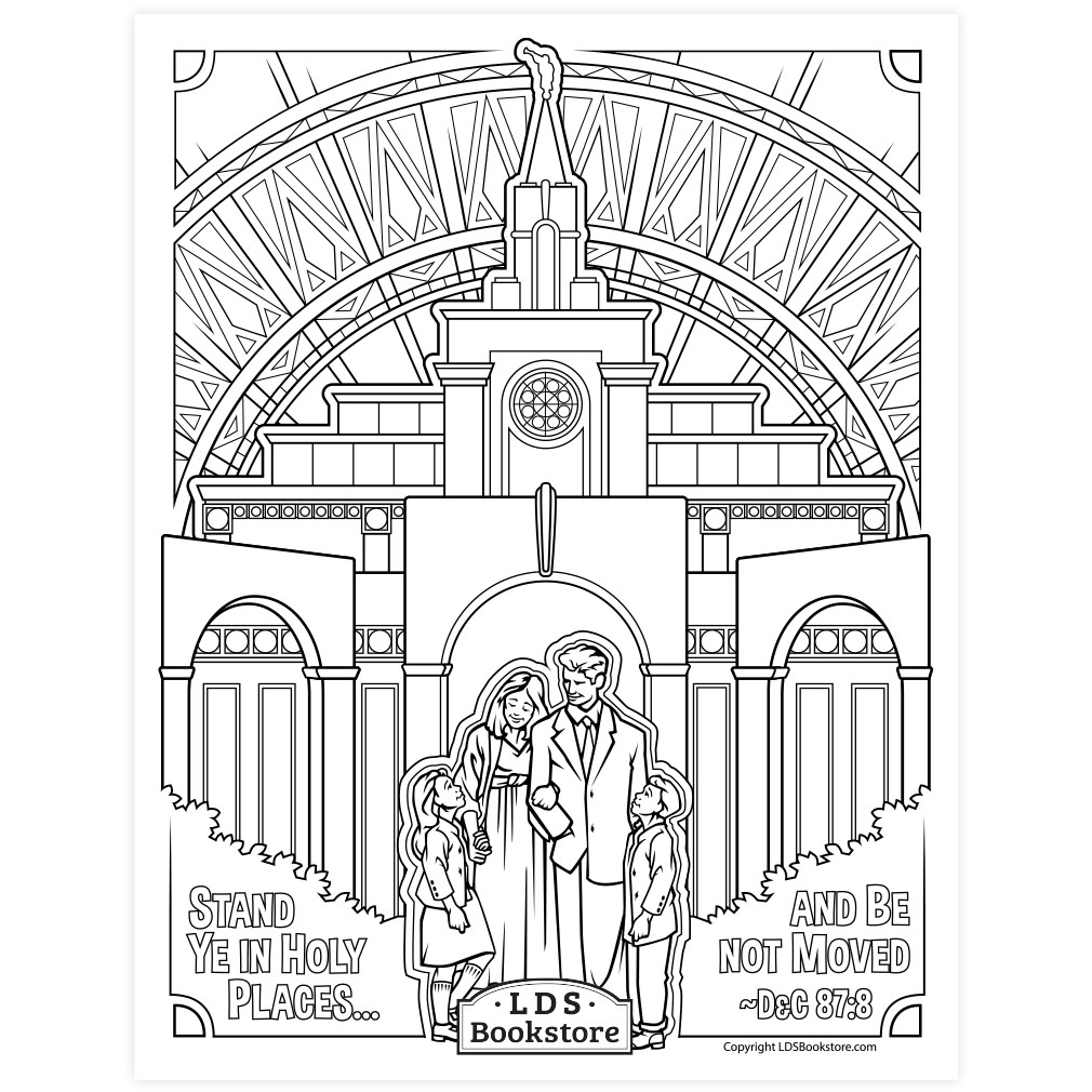 lds temple coloring pages