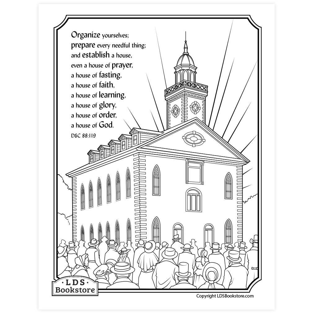 Establish a House of God Coloring Page - Printable - LDPD-PBL-COLOR-DOCTCOV88