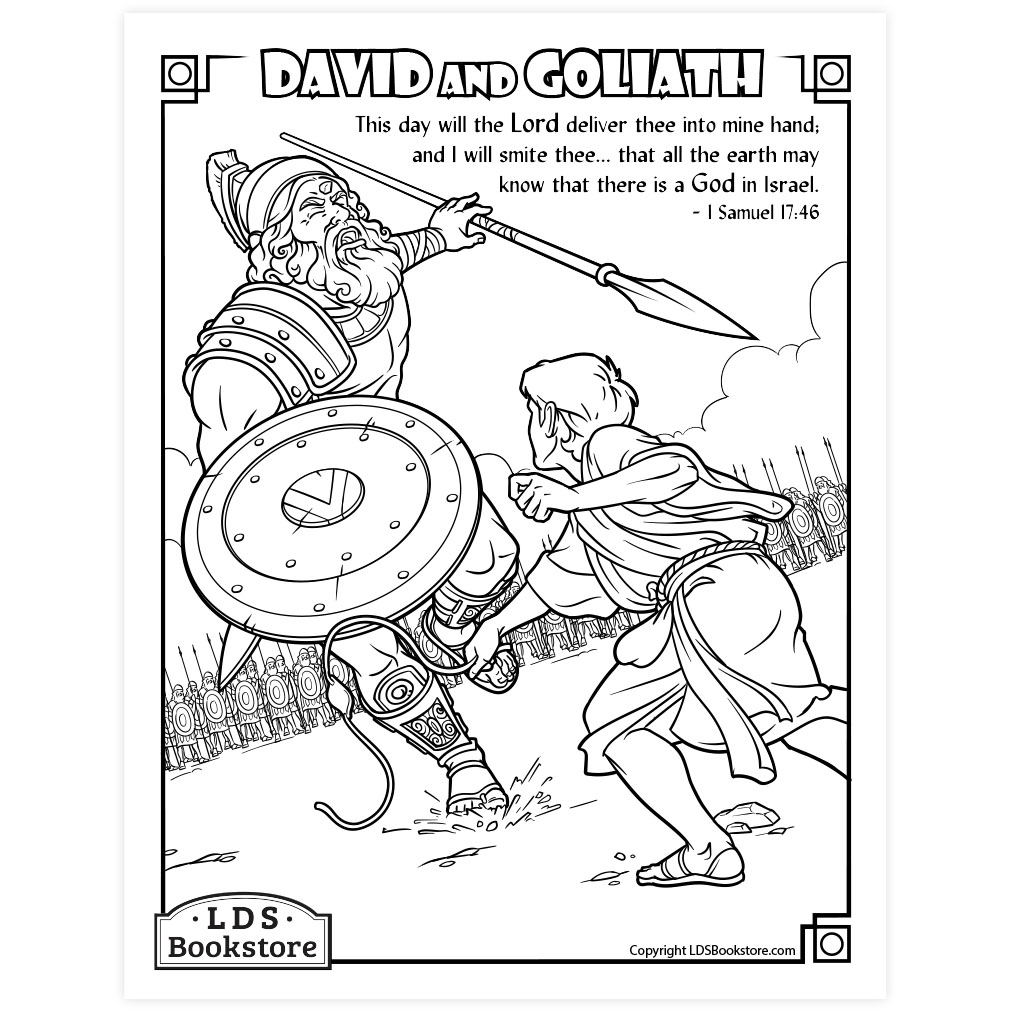 Coloring Pages Of David And Goliath