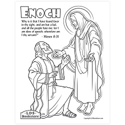 Enoch Finds Favor Coloring Page - Printable come follow me coloring page, free lds coloring page, old testament coloring page, pearl of great price coloring page