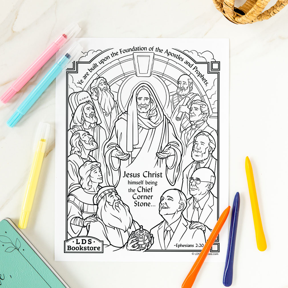 Christ Being the Chief Corner Stone Coloring Page - Printable - LDPD-PBL-COLOR-EPH2
