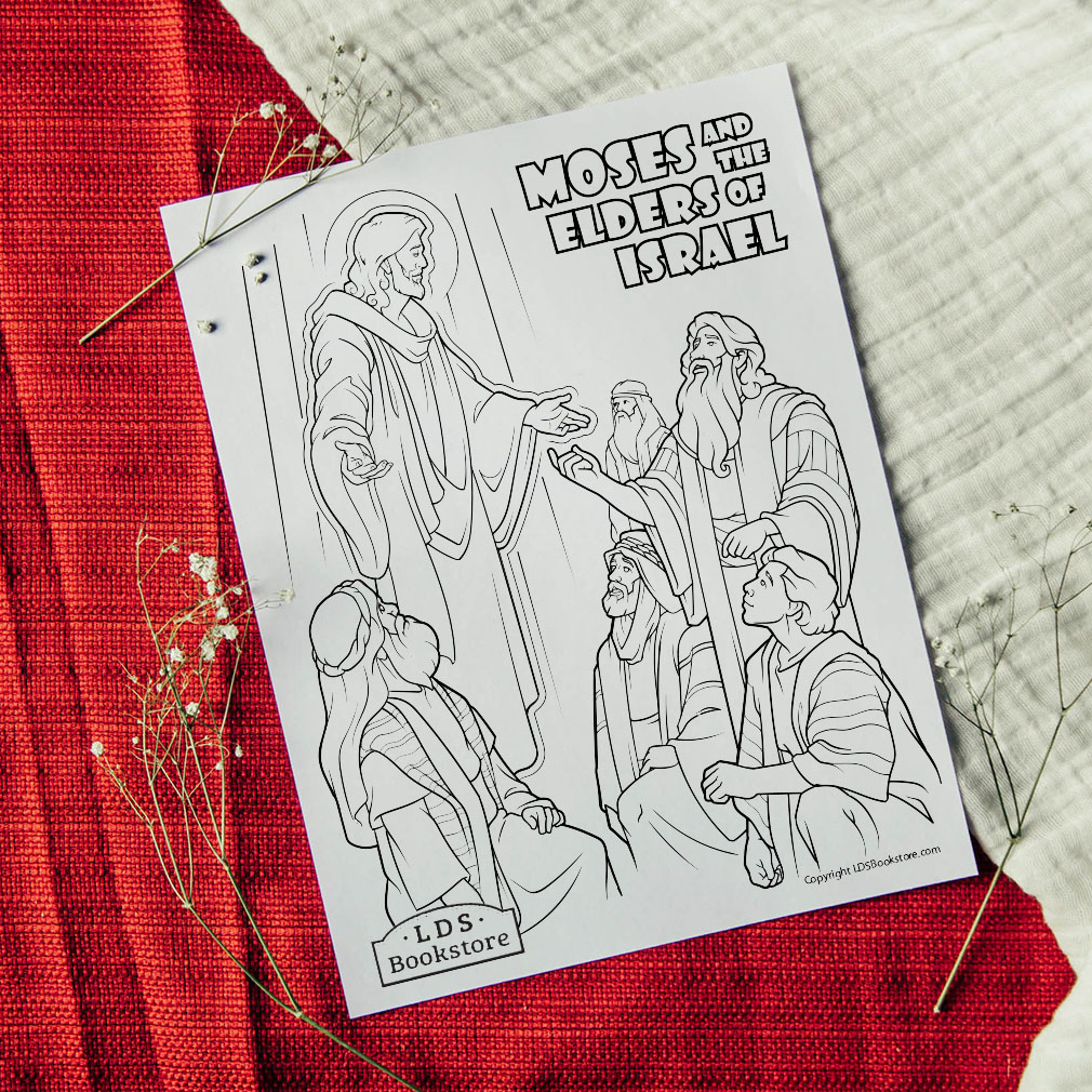Moses and the Elders of Israel Coloring Page - Printable - LDPD-PBL-COLOR-EXODUS24