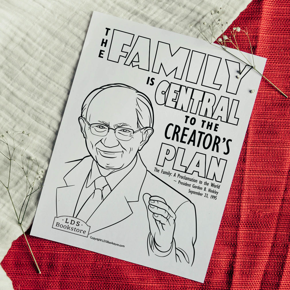 The Family Proclamation Coloring Page - Printable - LDPD-PBL-COLOR-FAMPROC21