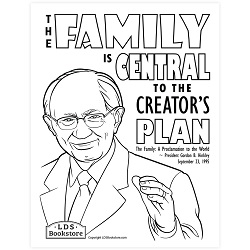 The Family Proclamation Coloring Page - Printable free lds coloring page, lds coloring page, come follow me activities, come follow me coloring page, doctrine and covenants coloring page