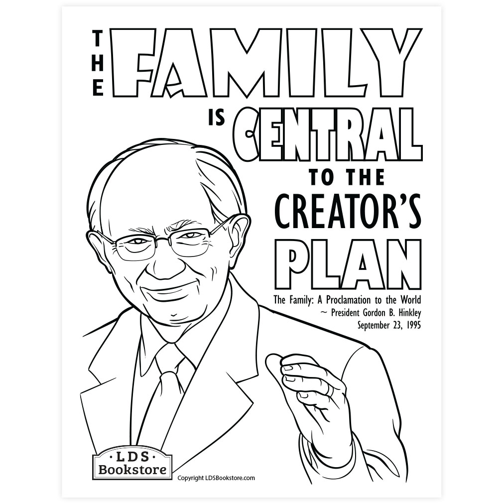The Family Proclamation Coloring Page - Printable - LDPD-PBL-COLOR-FAMPROC21