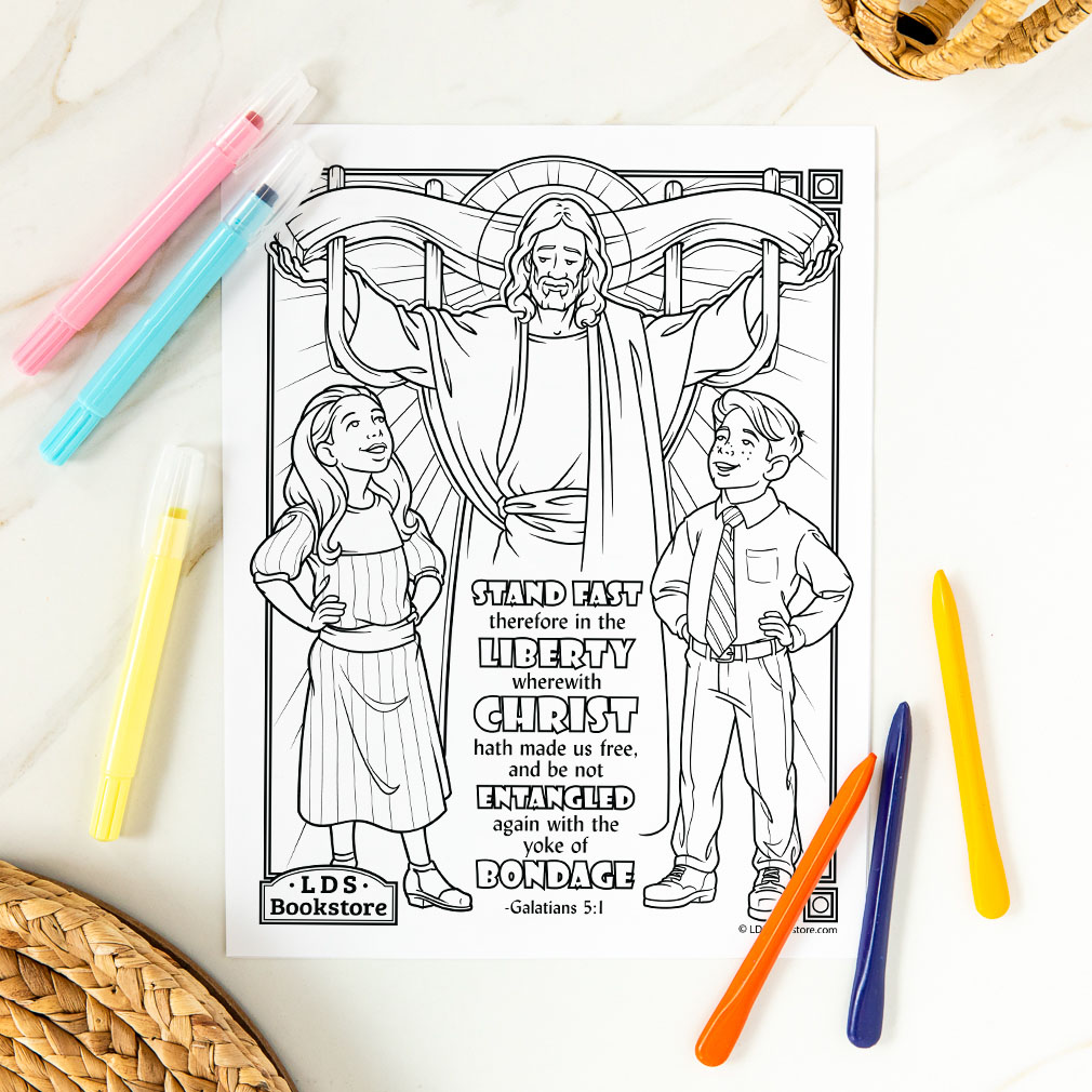 Christ Hath Made Us Free Coloring Page - Printable - LDPD-PBL-COLOR-GAL5