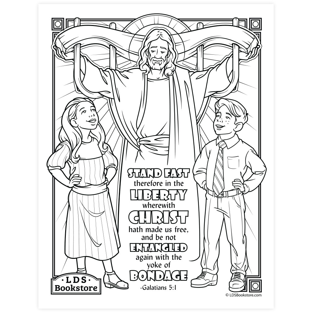 Christ Hath Made Us Free Coloring Page - Printable - LDPD-PBL-COLOR-GAL5