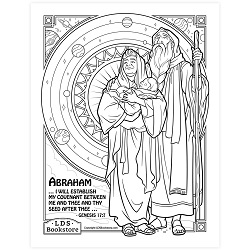 The Abrahamic Covenant Coloring Page - Printable come follow me coloring page, free lds coloring page, old testament coloring page, pearl of great price coloring page