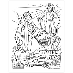 Abraham and Isaac Coloring Page - Printable  come follow me coloring page, free lds coloring page, old testament coloring page, pearl of great price coloring page