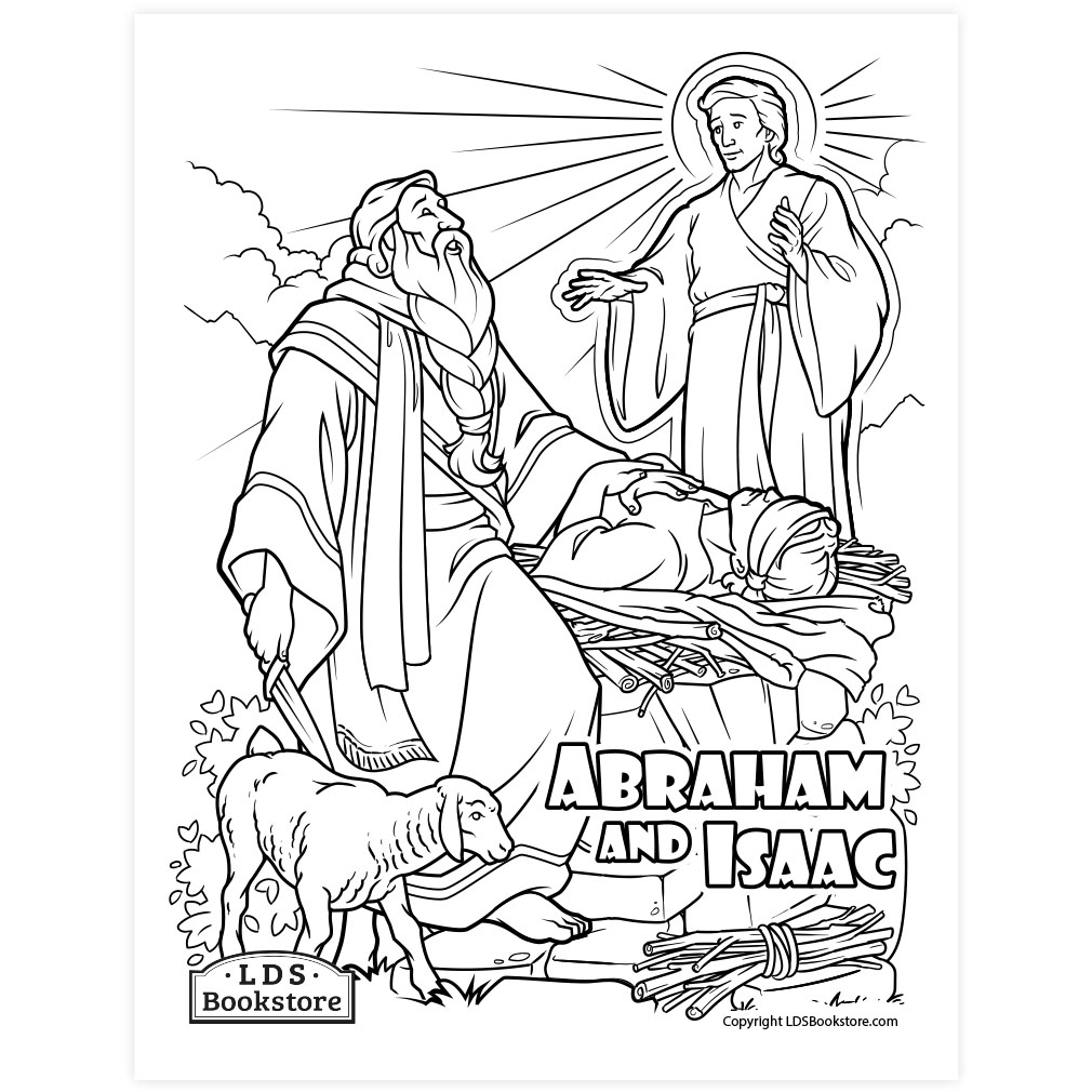 Abraham Sacrifices Isaac Coloring Page