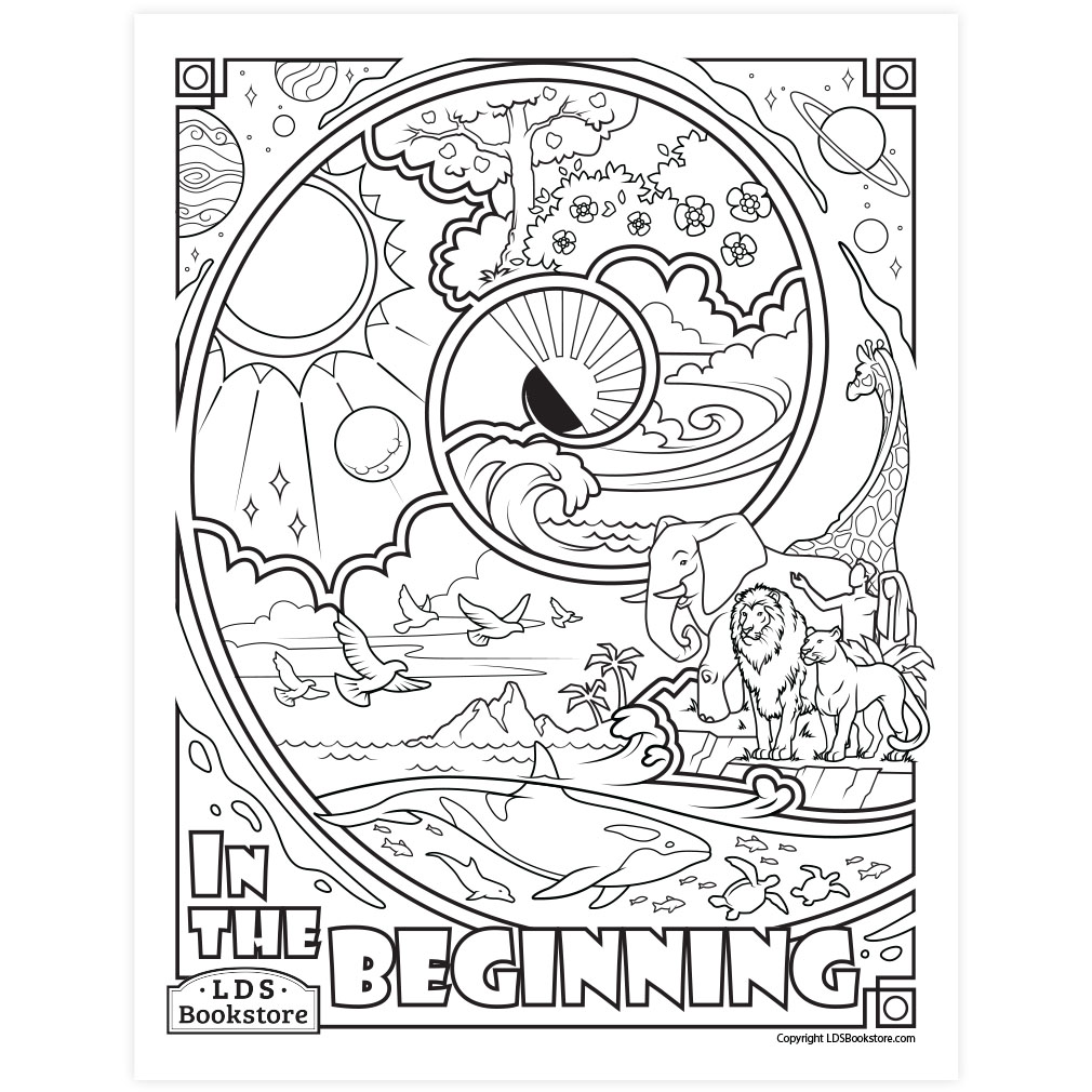 The Creation Coloring Page - Printable - LDPD-PBL-COLOR-GENESIS1