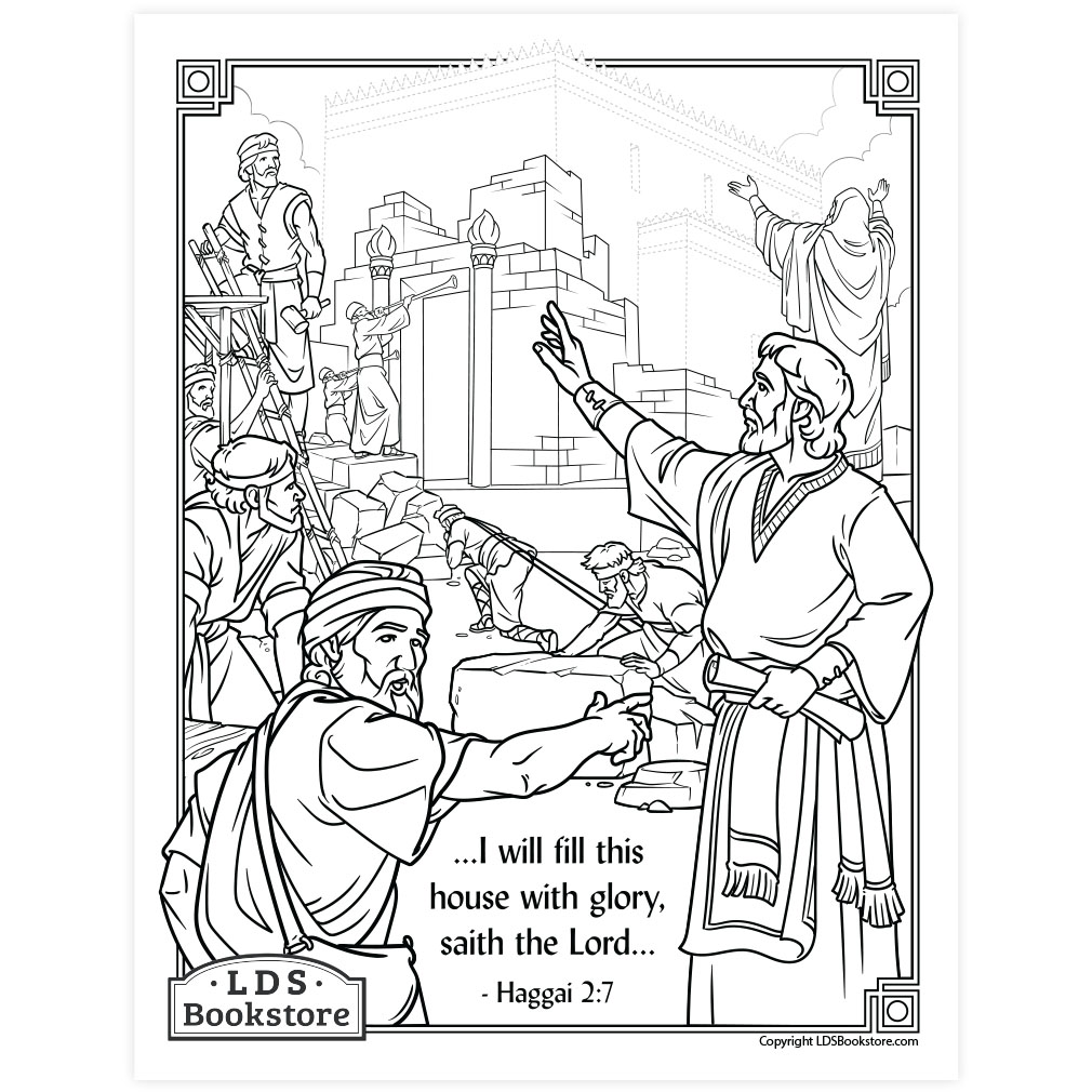 I Will Fill This House With Glory Coloring Page - Printable - LDPD-PBL-COLOR-HAGGAI