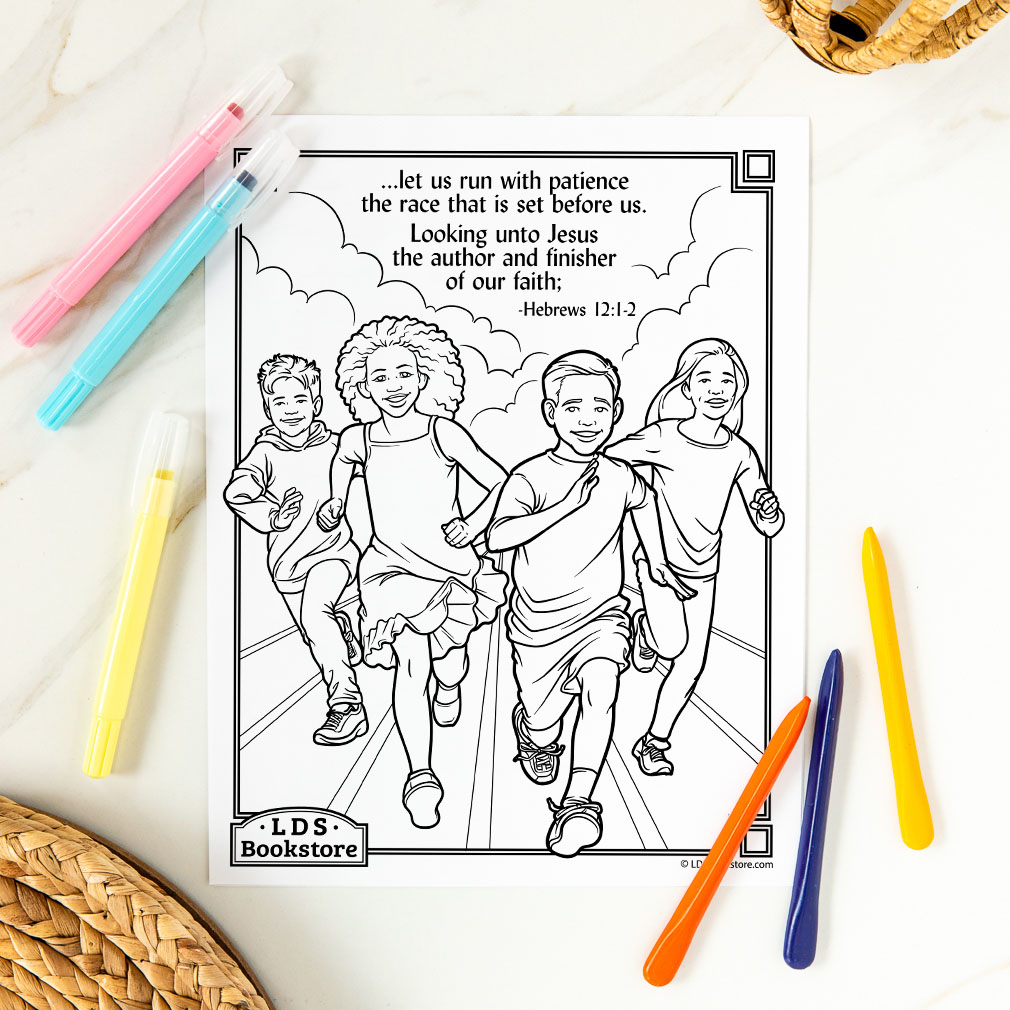 Author and Finisher of Our Faith Coloring Page - Printable - LDPD-PBL-COLOR-HEB12