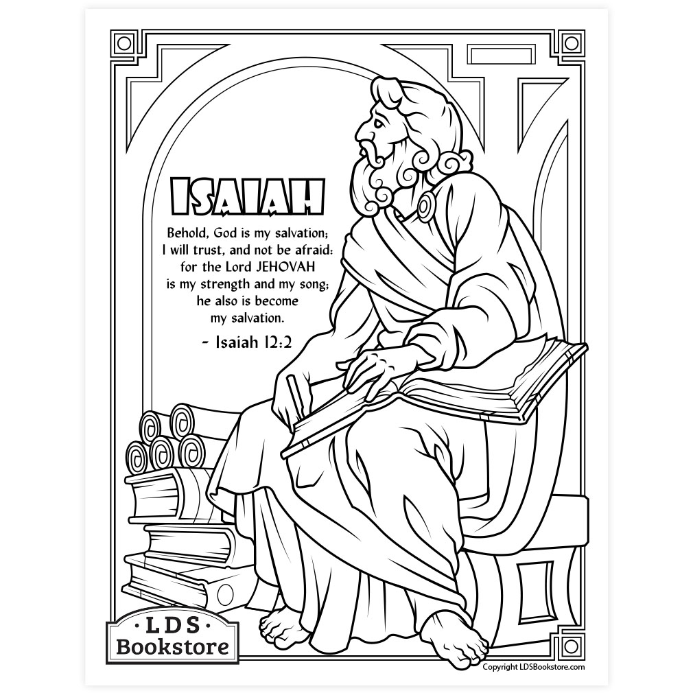 Isaiah Coloring Page Isaiah Coloring Page