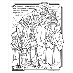 Be Reconciled with God Coloring Page - Printable come follow me coloring page, free lds coloring page, come follow me activity, come follow me, 