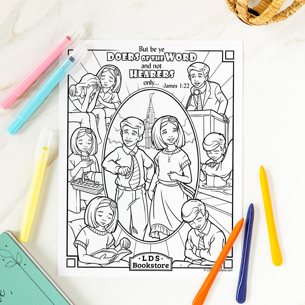Be Ye Doers of the Word Coloring Page - Printable - LDPD-PBL-COLOR-JAMES1