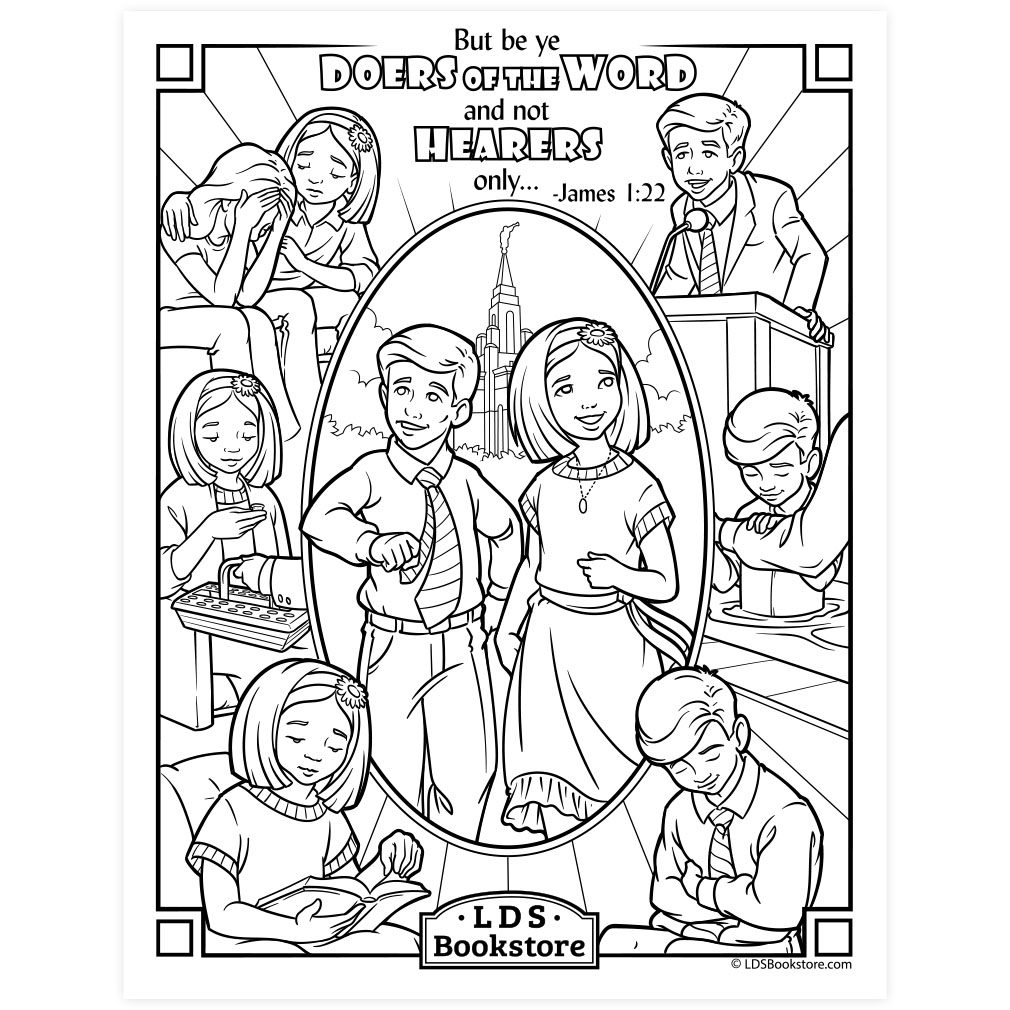 Be Ye Doers of the Word Coloring Page - Printable - LDPD-PBL-COLOR-JAMES1