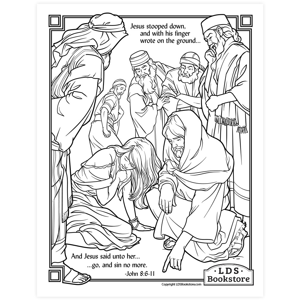 Go and Sin No More Coloring Page - Printable - LDPD-PBL-COLOR-JOHN8-6