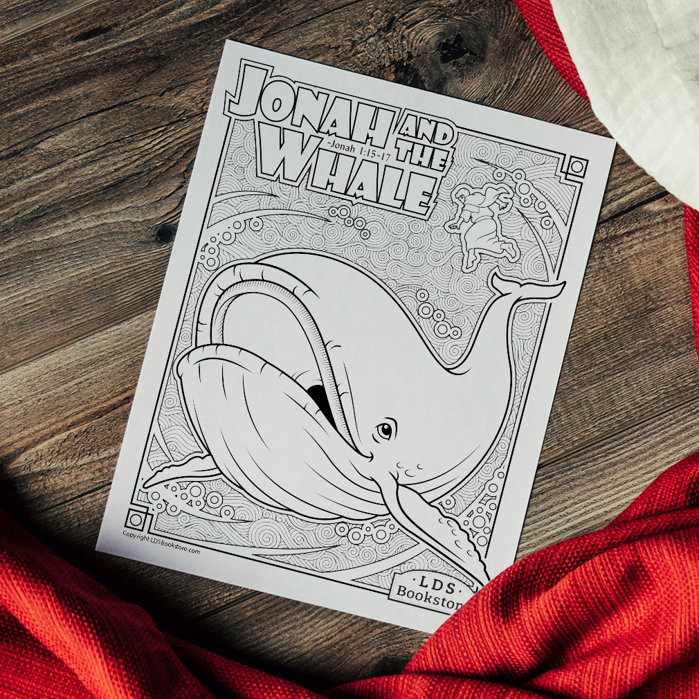 Jonah and the Whale Coloring Page - Printable - LDPD-PBL-COLOR-JONAH