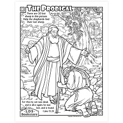 The Prodigal Son Coloring Page - Printable come follow me coloring page, free lds coloring page, new testament coloring page, jesus coloring page