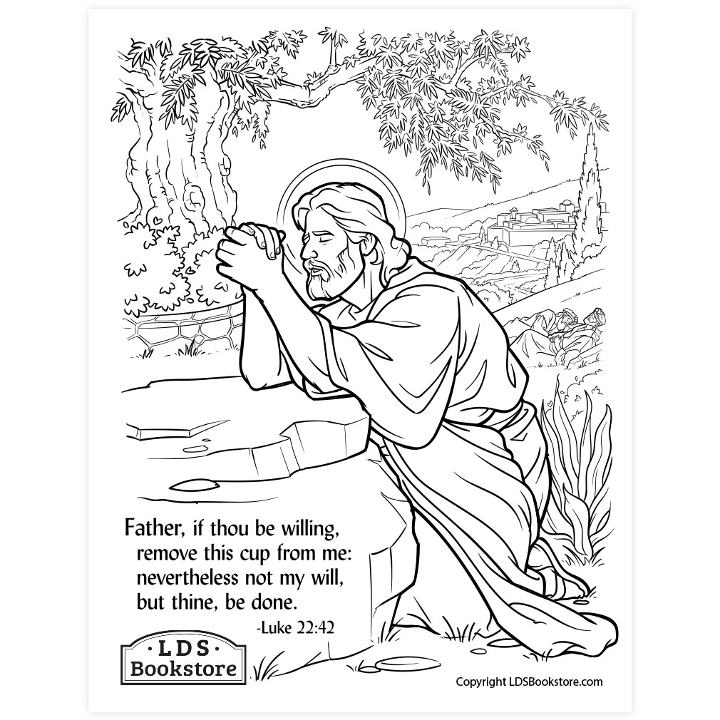 Gethsemane Coloring Page - Printable - LDPD-PBL-COLOR-LUKE22