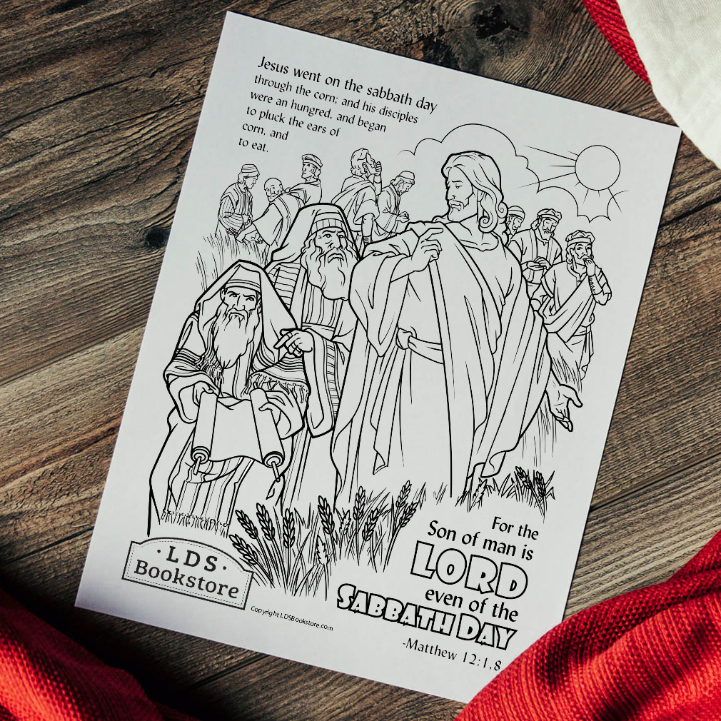 The Lord of the Sabbath Coloring Page - Printable - LDPD-PBL-COLOR-MATT12