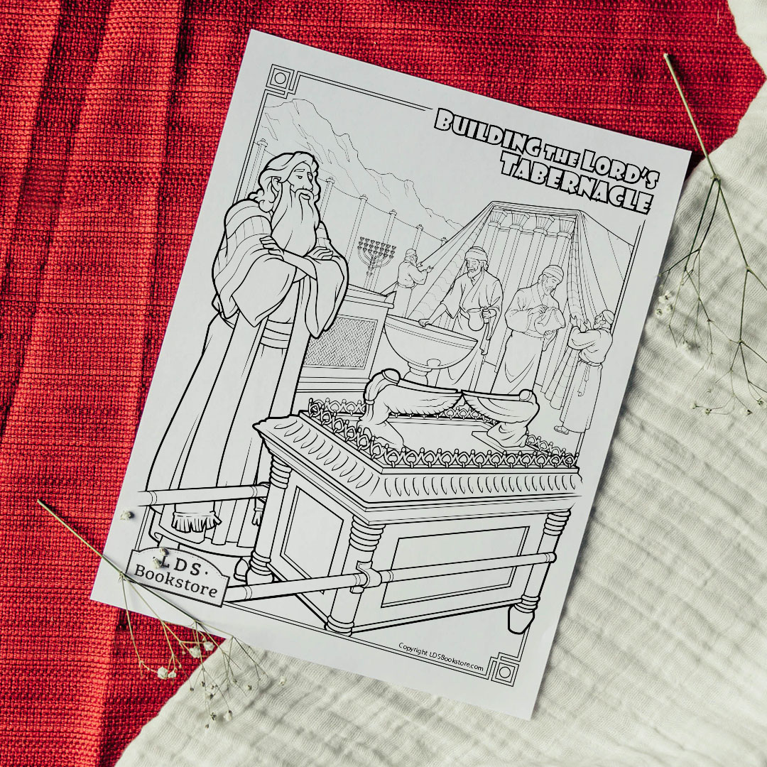 Building the Tabernacle Coloring Page - Printable - LDPD-PBL-COLOR-MOSESTAB