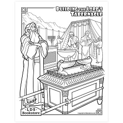 Building the Tabernacle Coloring Page - Printable